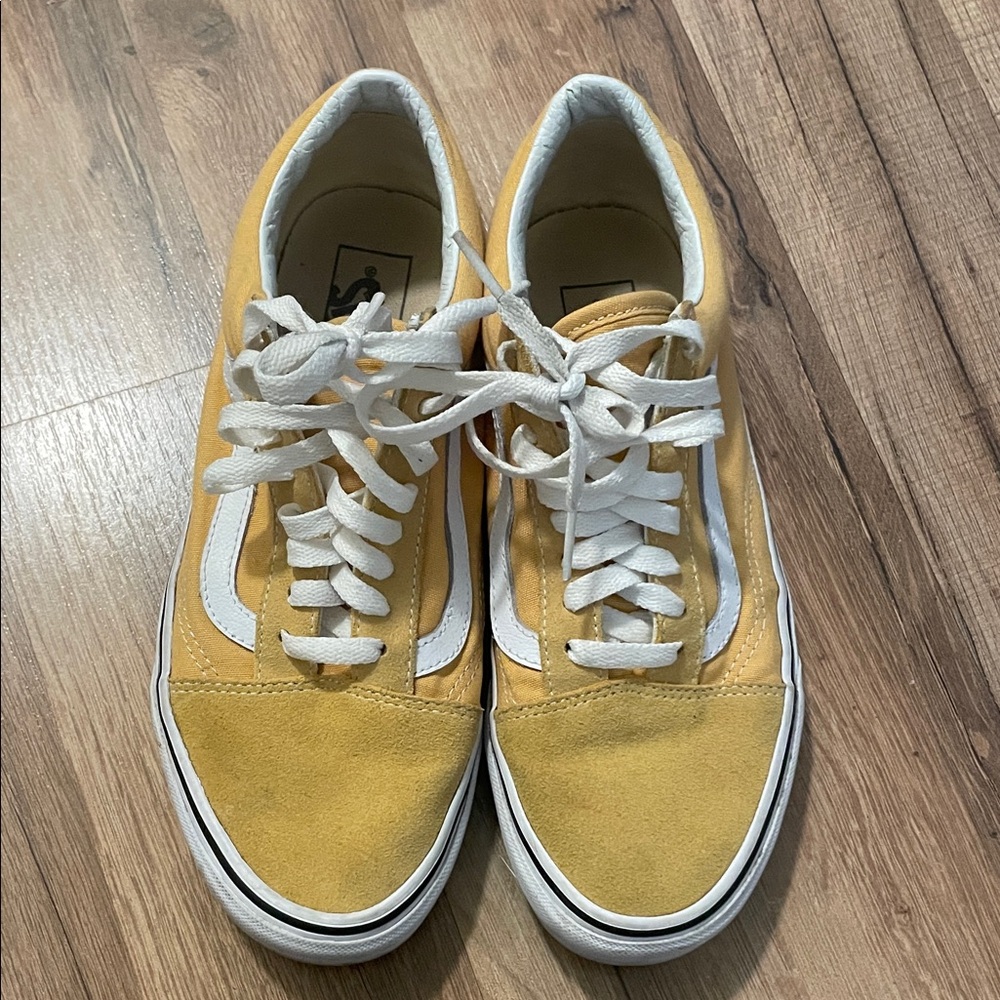 Vans Classic Yellow and White Sneakers